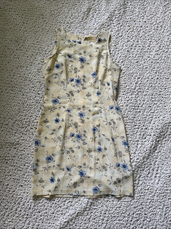 Vintage Dresses & Skirts - 🌼 Vintage Yellow Floral Minidress 🌼